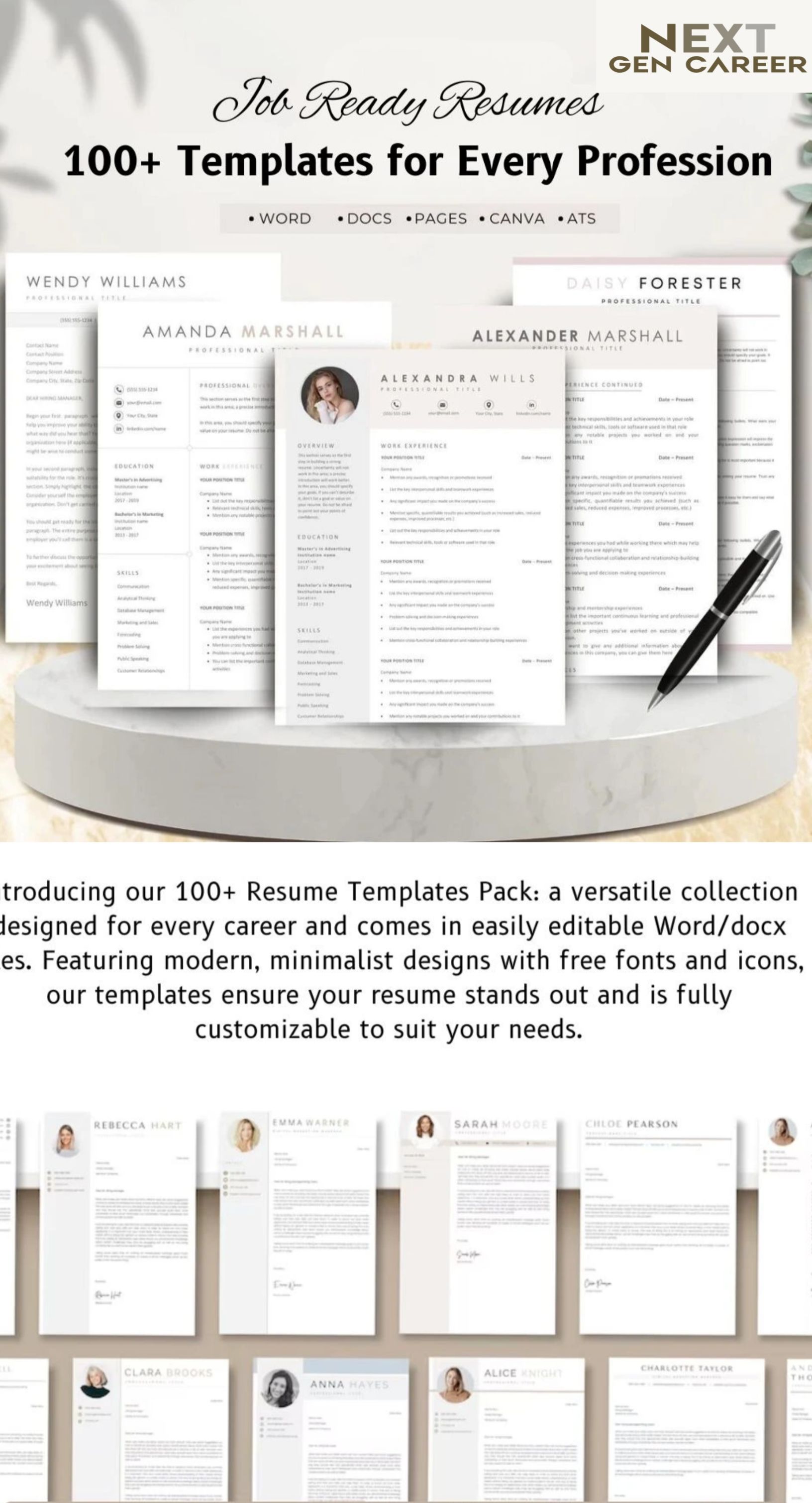 Job-Ready Resumes: 100+ Templates for Every Profession
